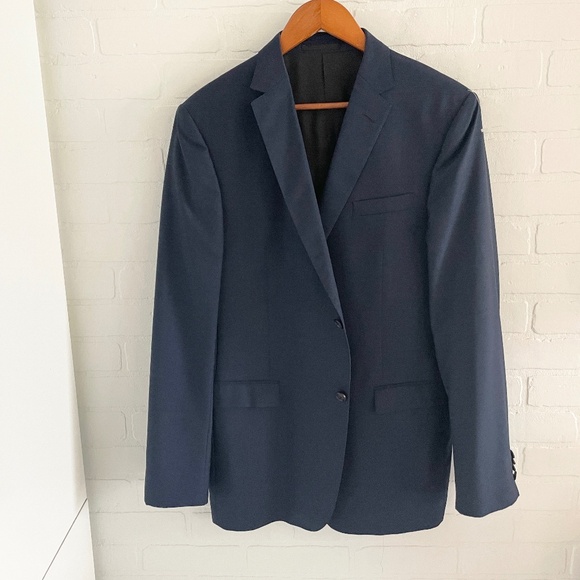 Ermenegildo Z Zegna Men’s Suit Blue Formal Wedding Event Business Casual Sz 52L - Picture 2 of 16